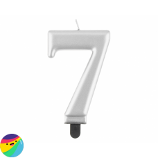 Svečka srebrna št. 7